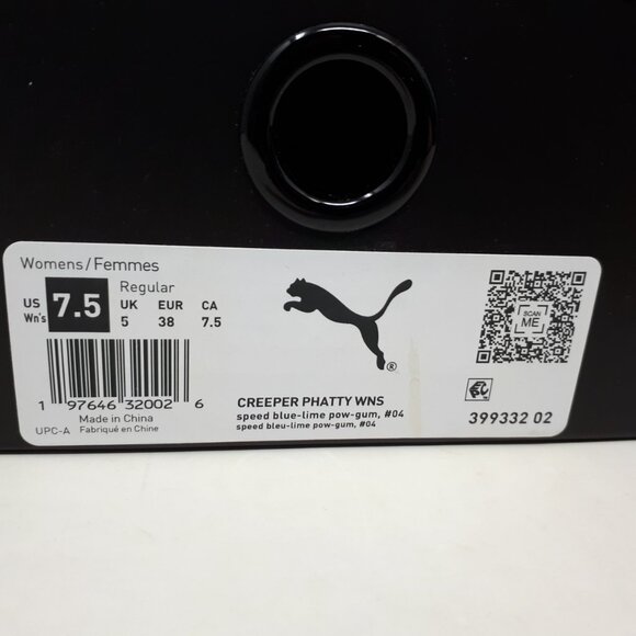 Puma Fenty Rihanna Creeper Phatty Speed Blue Womens Size 7.5 US Platform Shoes - Picture 10 of 12